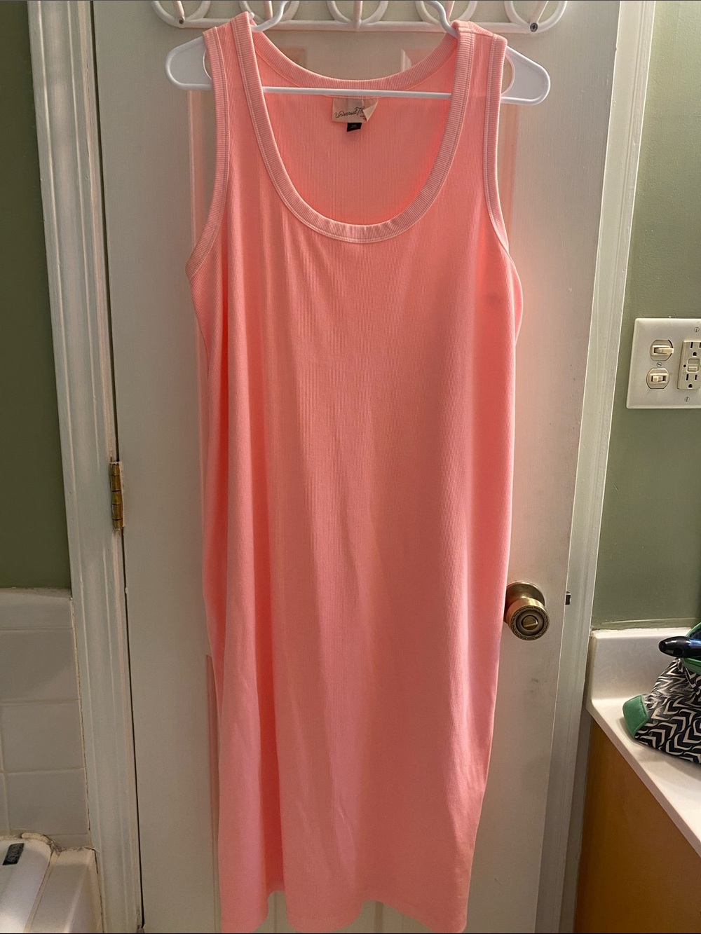Universal Thread Coral Ribbed Tank Top